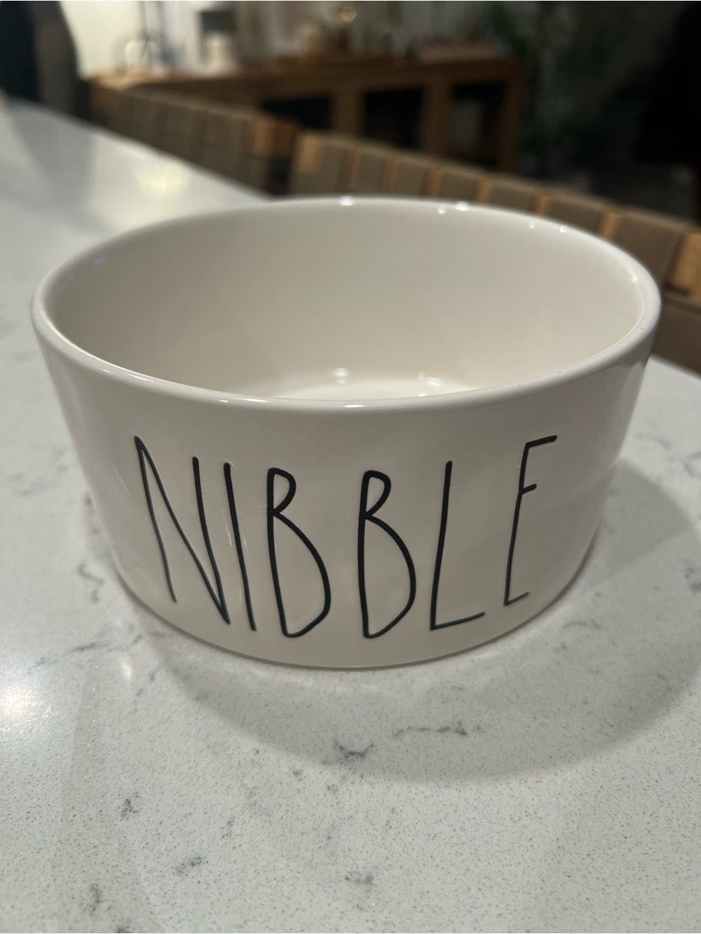 NWT Rae Dunn Nibble Dog Food/Water Bowl